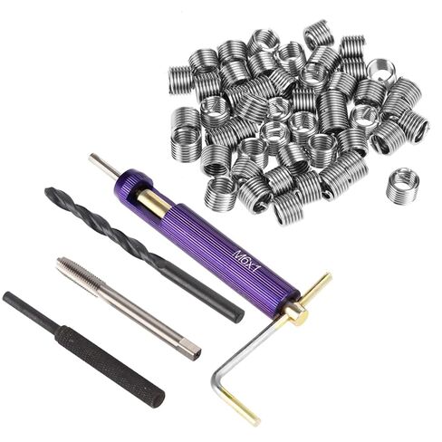 Wire Thread Insert Kit, M6 Stainless Steel Wire Thread Insert Combination Tool Set Thread Repair Kit for Soft Woods of Pine, Plywood, Fiberboard in Saudi Arabia