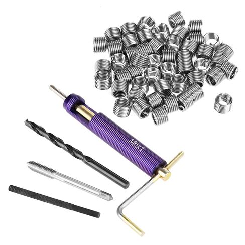 Wire Thread Insert Kit, M6 Stainless Steel Wire Thread Insert Combination Tool Set Thread Repair Kit for Soft Woods of Pine, Plywood, Fiberboard in Saudi Arabia