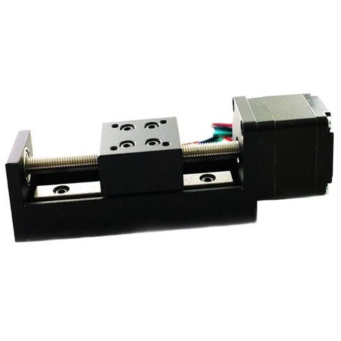 T-Type Mini Sliding Table 50/100/150/200mm for Linear Rail Guide with Nema11 28mm Stepper Motor for CNC 3D Printer in Saudi Arabia