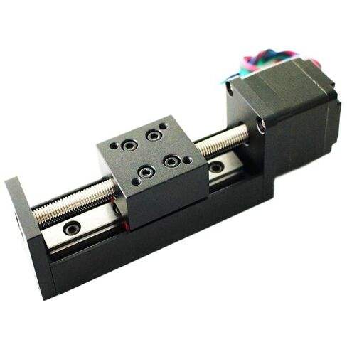 T-Type Mini Sliding Table 50/100/150/200mm for Linear Rail Guide with Nema11 28mm Stepper Motor for CNC 3D Printer in Saudi Arabia