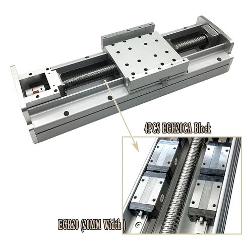 Load Fully Enclosed Guide 20MM Width EGR20 Guide 4Pcs EGH20CA Sliders SFU 2505/2510 Ballscrew Slide Industrial Automation in Kuwait