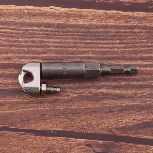 25 pcs M8 Wire Rope Clamps Aluminum Crimping Loop Sleeves Stainless Steel Thimbles Cable Clamps U Bolt Saddle Fastener for Tent Rope with Hexagon Nut Driver Drill Bit Adapter, 5/16" Cable Ferrule Kit in Kuwait