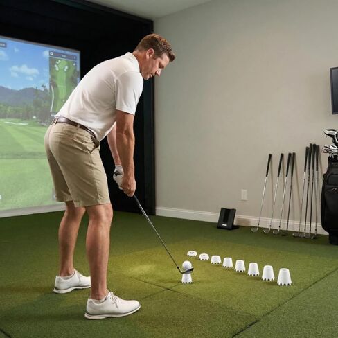 Golf mat tees，8 Pack ‌Simulator Golf Tees,Height from 1/4" to 2", Suitable for Indoor, Outdoor, Winter, Golf Mats, Turf and Driving Range in Saudi Arabia