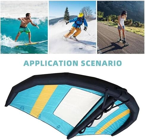 Inflatable Hydrofoil Board,Handheld Surf Sail,Inflatable Surfing Wing,Kitesurfing Wing Windsurfing with Window,for Water Sports Kiteboard Surf,5m³ in Kuwait
