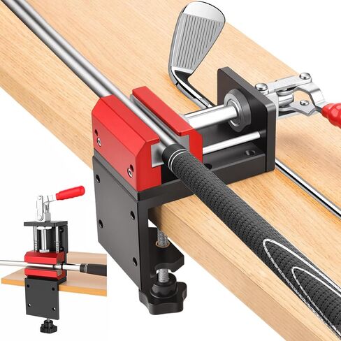 Golf Grip Kit for Regripping, 2-in-1 Drilling-Free Club Grip Removal Tool, 360° Swivel Portable Table Vise, Golf Club Regripping Pro Kit, Aluminum Alloy Golf Shaft Vice Clamp in Kuwait