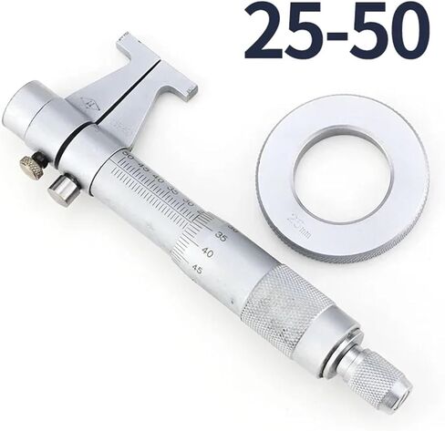 Internal Micrometer Inside Micrometer Measuring Tool Micrometric Gauge for Measurement Indoor Micrometer Internal Diameter Meter(25-50mm Inside) in Saudi Arabia