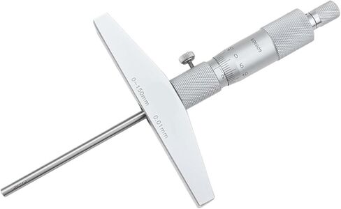 Depth Micrometer 0-25 mm 50mm Depth Ruler 0.01 mm Depth Micrometer Gauge with Rods Depth Measurement Caliper(0-50mm) in Saudi Arabia