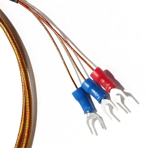 PT100 لوحة من نوع نهاية الوجه المقاومة الحرارية WZPM-201 مستشعر درجة الحرارة سلك PTFE 1 قطعة (سلك فضي 4 متر) in Kuwait