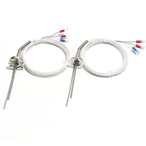 CF/KF شفة المجلس فراغ نوع PT100 الحرارية 2 متر الاستشعار انحناء التحقيق 3*100 1 قطعة (2 متر KF Flange40mm) in Saudi Arabia
