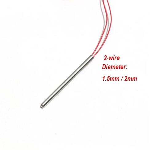 PT100 2MM Small Resistance PTFE Wire SUS304 Probe 1Pcs(2-Wire 2x15mm 1M) in Saudi Arabia