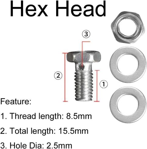 Bicycle 10 pcs of 3 Kinds Cable Regulator Clamp Blot Adjuster Lock Screw Nuts Wire Stop Washer Cable Anchor Bolt for Road Mountain Bike MTB Total 30pcs in Kuwait