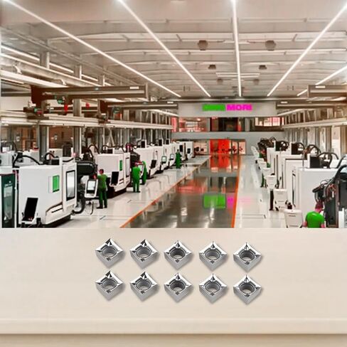 10 عبوات CCGT09T302-AK H01 إدراجات كربيد CNC لسبائك الألومنيوم، أطراف أدوات تحويل قابلة للفهرسة وشبه تشطيب متوافقة مع حاملات CCGT32.50.5 in Saudi Arabia