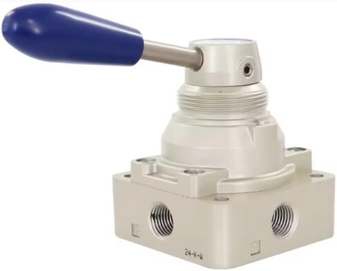 AirTAC Pneumatic Switch Manual Air Valve Cylinder Manual Hand Plate Directional Valve 4HV230-08 3 Position 4 Way (4HV430-15) in Kuwait