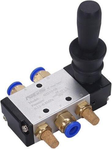 1pcs 4H210-06/08 4H310-08/10 4H410-15 2 Position 5 Port Hand Lever Operated Control Pneumatic Manual Valve w Muffler and Fitting(3,4H210-06) in Saudi Arabia