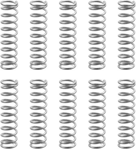 Oedema 10 Pcs Compression Springs 1.2mm Wire Diameter x 10mm OD x 50mm Length Stainless Steel Extension Spring for Repairs in Saudi Arabia