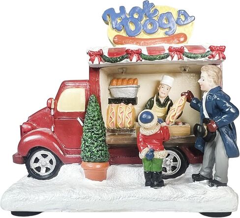 MOMENTS IN TIME 4.13"H Coffee Shack Street Shop - LED Lights, Battery Operated Christmas Village - Hand-Painted Polyresin in Saudi Arabia