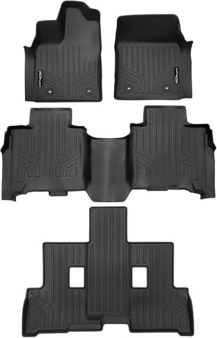 SMARTLINER Custom Fit Floor Mats 3 Row Liner Set for 2012-2022 Toyota Sequoia in Kuwait