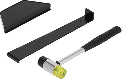 Floor Installation Tools Kit Complete Set with Rubber Hammer Spacers Tapping Block Pull Bar for Laminate Wood Flooring Home Decoration Black in Saudi Arabia