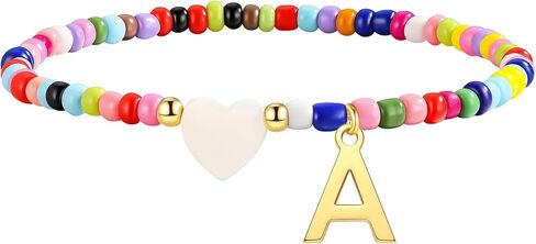أساور أولية ملونة للنساء الفتيات - القلب اللطيف سوار أولي أولي في سن المراهقة هدايا عصرية ، سوار سحر بوهيميان ، هدايا شخصية للنساء المجوهرات الفتيات in Kuwait