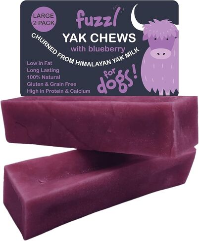 Yak Cheese Himalayan Dog Chews Blueberry 4 Pack Natural Dog Tesports Milkbone Yak No Hide Dog Food Long Engling Detic Dental Sticks Milk Phecs Cheese Stick in Kuwait