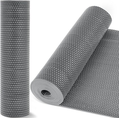 12in x 10ft Ground Pool Drainage Mat Non Slip Flooring Mats 0.2'' Thick Walkway Pool Floor Protector Mat Drainage PVC Swimming Bathroom Rubber Cushion for Protecting Lawn(Blue) in Saudi Arabia