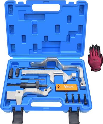 Engine Camshaft Alignment Locking Timing Tool Kit Compatible with BMW Mini Cooper N12 N14, with Carrying Case & Gloves in Kuwait