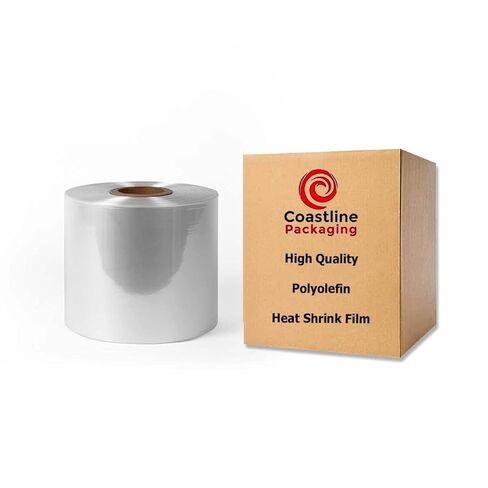 Coastline Packaging 10" 75 Gauge 3500 Feet Cross Link Center Fold Polyolefin Heat Shrink Film Roll in Kuwait