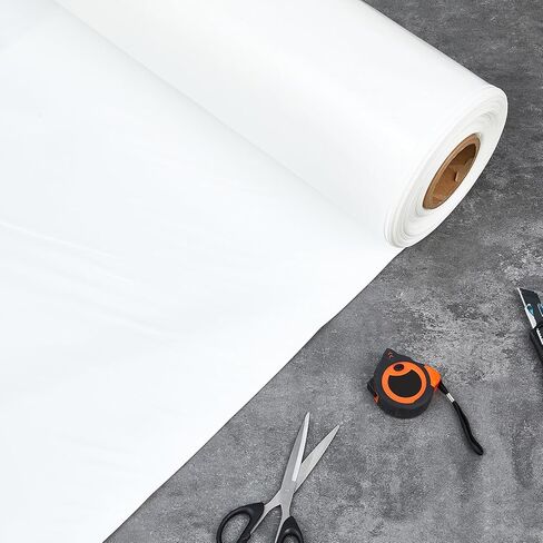 Geyoga 14' x 100' White Boat Shrink Film 7 Mil Thick Polyethylene Plastic Shrink Wrap for Use with Heat Gun Ldpe Marine Wrap Boat Film Plastic Sheeting for Protection and Storage in Saudi Arabia