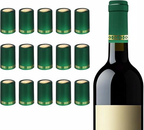 PATIKIL PVC Heat Shrink Cap 33x50mm, 60 Pcs Bottle Sealer Wine Shrink Wrap Caps for Wine Cellars Home Use Party Favors Oil Bottles, Red in Saudi Arabia
