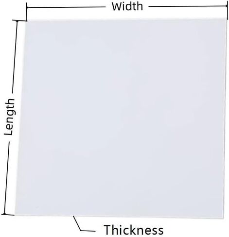 Alumina Ceramic Square Sheet, Machinable Corundum Insulating Cooling Pad White Multiple Sizes(100X100X0.635mm) in Saudi Arabia