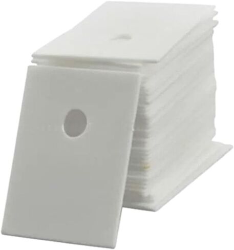 Alumina Ceramic Square Sheet, and AlN Insulating Sheets Perforated White Multiple Sizes Pack of 50(20X25X2mm) in Kuwait