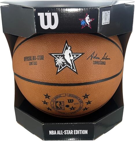 WILSON 2026 Los Angeles NBA All-Star Game Authentic Genuine Leather On Court Indoor Game Basketball in Saudi Arabia
