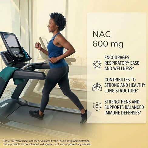 The Standard Lab NAC 600 ملغ مع مركب NAD+ اليومي، كبسولات مكملة N-Acetyl Cysteine، تركيبة داعمة لمضادات الأكسدة، نباتية، غير معدلة وراثيًا، خالية من الغلوتين، 300 كبسولة هلامية in Saudi Arabia