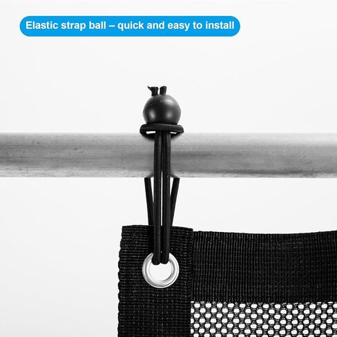 Upgrade Boat Storage Bag, Mesh Suspended Boat Seat Organizing Bag, Tackle & Life Jacket Boat Storage Organizer, Boat Storage Accessories for Boat/Truck SUV Travel Storage, 6 PCS Elastic Ring in Saudi Arabia