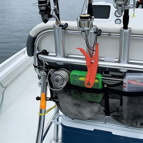 ترقية حقيبة تخزين القوارب، ملحقات تخزين القوارب، منظم تخزين شبكي معلق، ملحقات تخزين السفر للقارب/الشاحنة وسيارات الدفع الرباعي، 6 قطع حلقة مطاطية in Kuwait