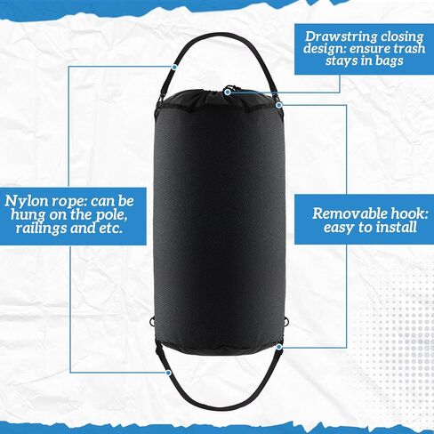 Heavy Duty Leak Resistant Portable Boat Trash Bag Reusable Boat Trash Can Accessories Foldable Garbage Container Waterproof for Sailing Fishing Camping in Saudi Arabia