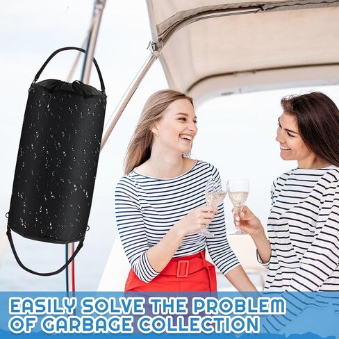 Heavy Duty Leak Resistant Portable Boat Trash Bag Reusable Boat Trash Can Accessories Foldable Garbage Container Waterproof for Sailing Fishing Camping in Saudi Arabia