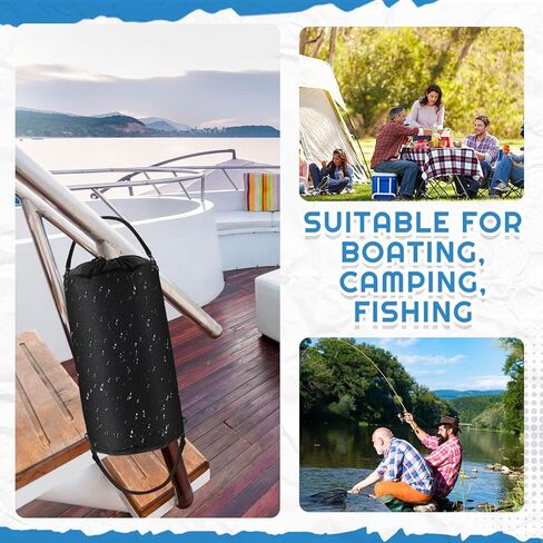Heavy Duty Leak Resistant Portable Boat Trash Bag Reusable Boat Trash Can Accessories Foldable Garbage Container Waterproof for Sailing Fishing Camping in Saudi Arabia