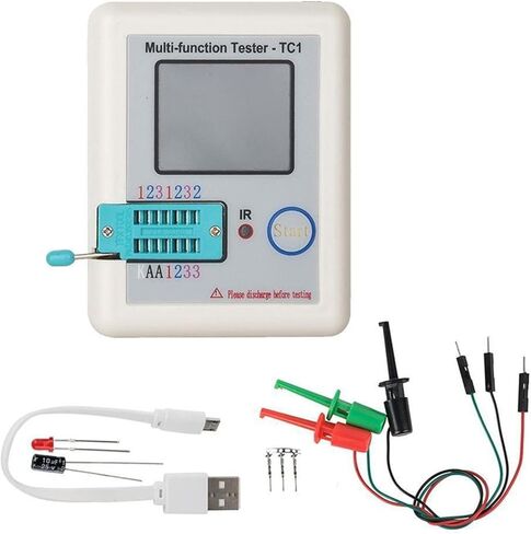 LCR-TC1 Digital Transistor Tester 1.8 Inch TFT Color Display Multi Functional Component Analyzer for Capacitor Resistor Diode MOSFET IGBT JFET Triac Zener Battery Detection in Kuwait