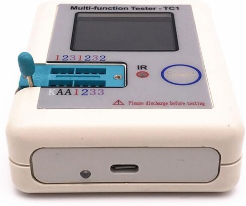 LCR-TC1 Digital Transistor Tester 1.8 Inch TFT Color Display Multi Functional Component Analyzer for Capacitor Resistor Diode MOSFET IGBT JFET Triac Zener Battery Detection in Kuwait