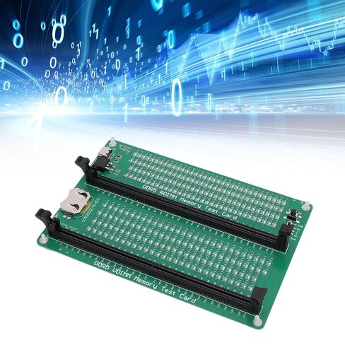 بطاقة اختبار ذاكرة الوصول العشوائي Diydeg DDR5، محلل تشخيصي 4 أنواع DDR5UDMM DDR5RDIMM مع كابل بيانات مؤشر LED، لإصلاح صيانة الكمبيوتر لخادم سطح المكتب in Saudi Arabia