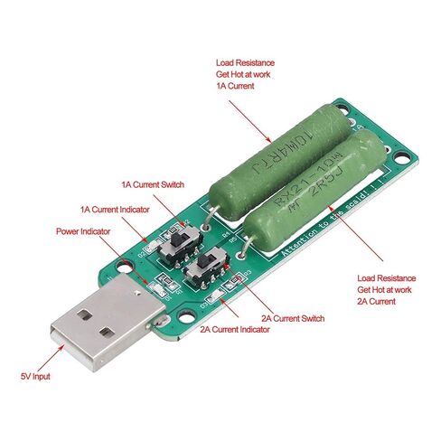جهاز اختبار تحميل USB من Jeanoko وحدة اختبار إلكترونية متينة لبنك الطاقة المحمول للمعدات الإلكترونية قطعتين in Saudi Arabia