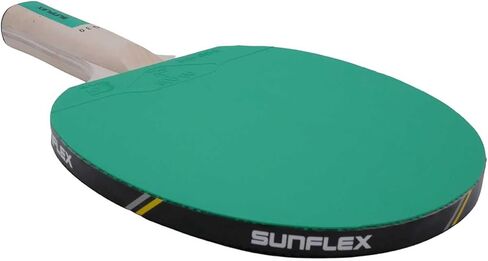 سلسلة مضارب Sunflex Color Comp - مجداف رياضي لتنس الطاولة بألوان مطاطية جديدة معتمدة - معدات اللاعبين المتوسطة إلى المتقدمة - اختيار الأزرق أو الأخضر in Kuwait
