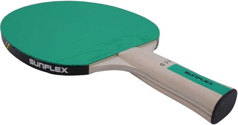 سلسلة مضارب Sunflex Color Comp - مجداف رياضي لتنس الطاولة بألوان مطاطية جديدة معتمدة - معدات اللاعبين المتوسطة إلى المتقدمة - اختيار الأزرق أو الأخضر in Kuwait