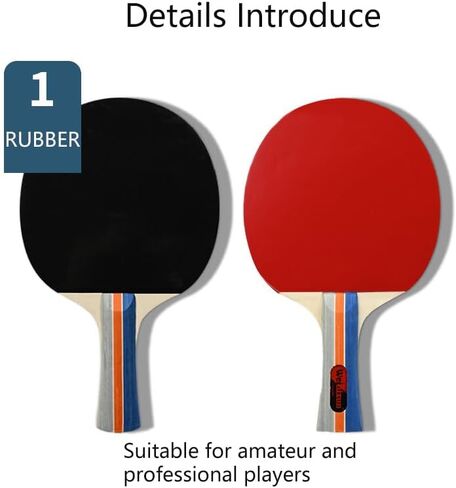 Table Tennis Racket Set with Retractable Net, Ping Pong Set Portable,4 Paddles, 6 Balls, withCarrying Case in Saudi Arabia