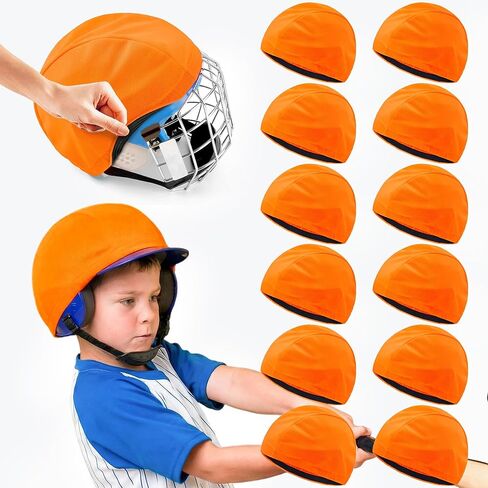 12Pcs Football Helmet Covers Bright Colors Scrimmage Helmet Cap with Anti Slip Strips for Youth Adult Football Practice Hockey Lacrosse Training Accessories in Kuwait