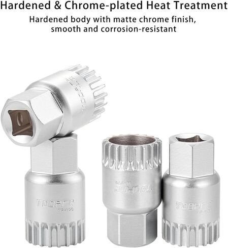 Bottom Bracket Removal Tool Kit, 20-Tooth BB Remover with Anti-Drop Fixing Rod, Compatible with Shimano Octalink, ISIS, Truvativ, Race Face & FSA | 304 Stainless Steel Bike BB Tool in Saudi Arabia