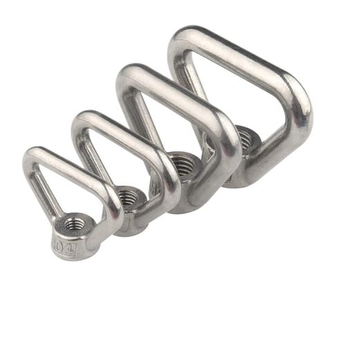 1 قطعة M8 M10 M12 M14 M16 M20 M24 304 الشظية الفولاذ المقاوم للصدأ مثلث رفع العين الجوز شبه منحرف حلقات الموضوع تناسب مقبض البراغي صواميل التثبيت (M14-1PCS) in Kuwait