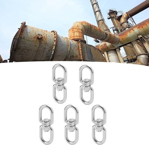 Pack of 5 Hooks M5 Double Ended 304 Stainless Steel Eye to Eye Shackle Connector in Saudi Arabia