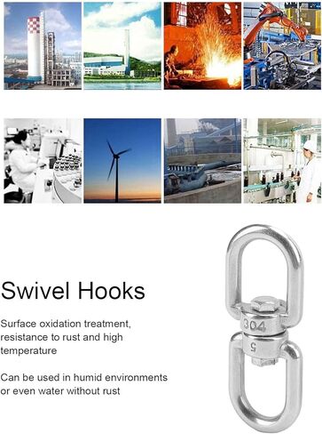 Pack of 5 Hooks M5 Double Ended 304 Stainless Steel Eye to Eye Shackle Connector in Saudi Arabia